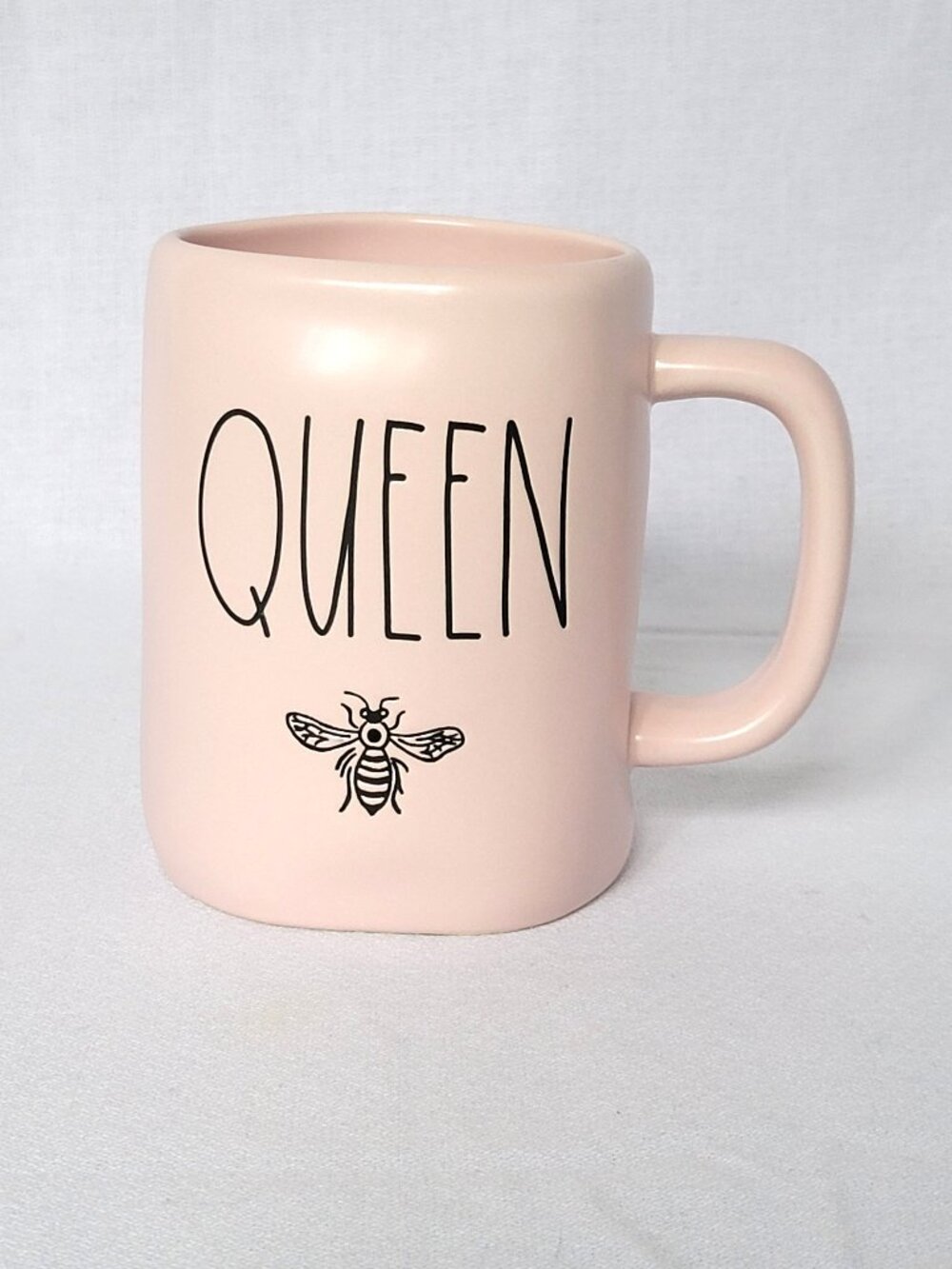 Rae Dunn Queen Bee Mug Pink Blush Artisan Collection by Magenta Ceramic